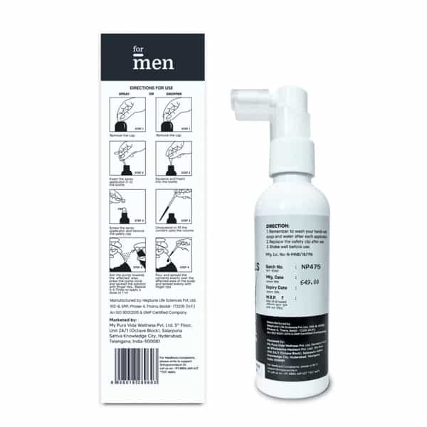 Formen 5% Minoxidil Topical Solution For Men Hair Growth 60 Ml (Pack Of 2)