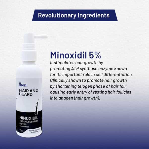 Formen 5% Minoxidil Topical Solution For Men Hair Growth 60 Ml (Pack Of 2)