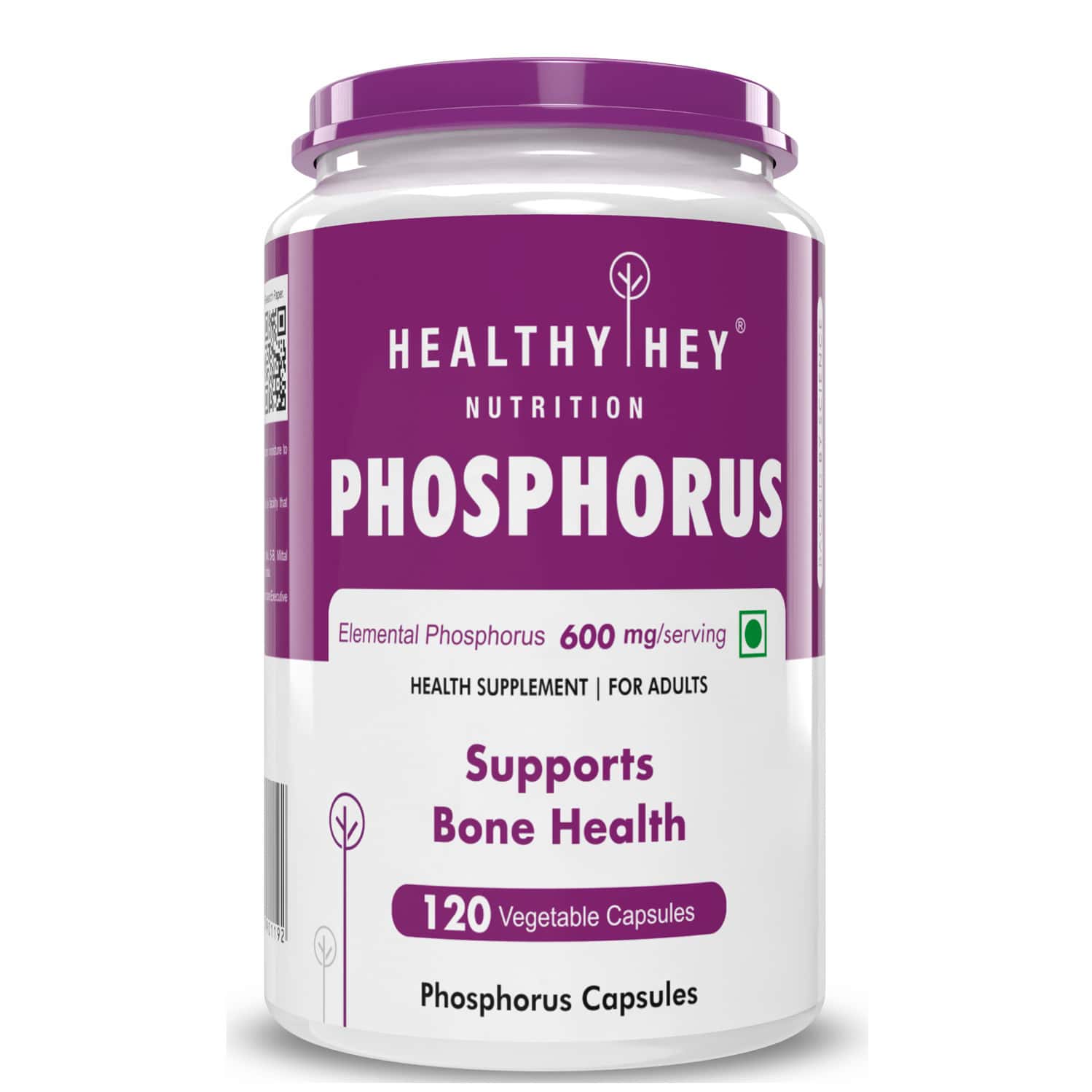 Healthyhey Nutrition Phosphorus - Support Bone Health - 120 Veg. Capsules