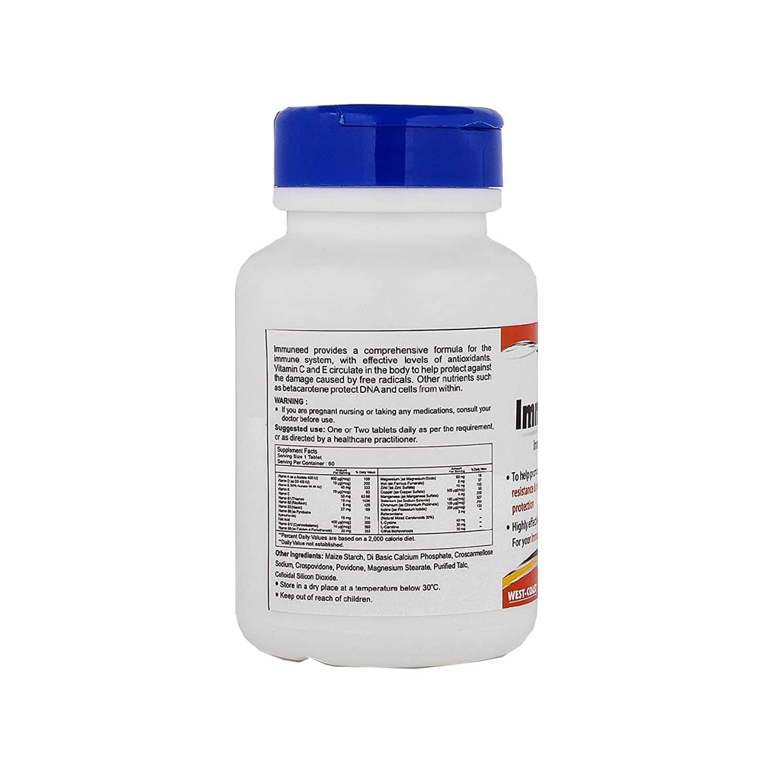 Buy HEALTHVIT IMMUNEED IMMUNITY BOOSTER ( VIT. D3,C,E,SELENIUM & ZINC