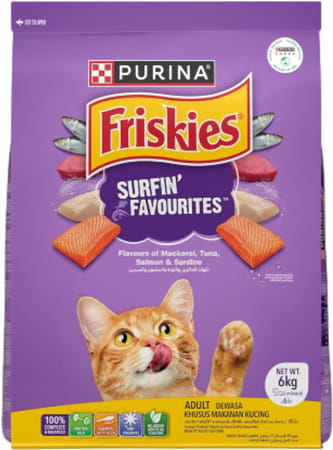 Purina Friskies Surfin' Favourites Adult Dry Cat Food | 6kg