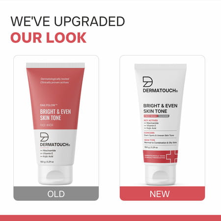 Dermatouch Dailyglow Bright & Even Skin Tone Face Wash - 150g