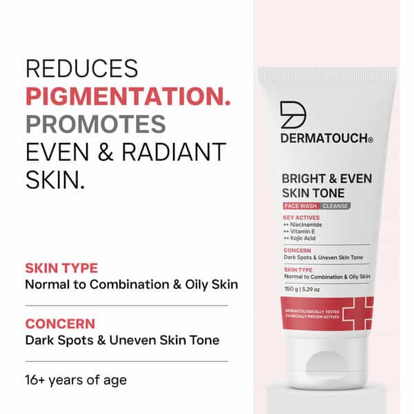 Dermatouch Dailyglow Bright & Even Skin Tone Face Wash - 150G
