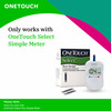 Onetouch Select Test Strips | Pack Of 100 Strips With 50 Onetouch Ultrasoft Lancets