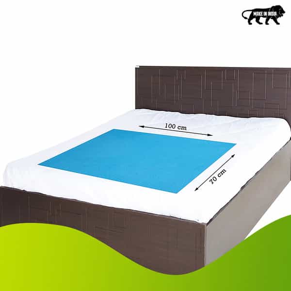 Beebaby Ultradry Waterproof Baby Bed Protector / Dry Sheet Medium Size (70Cm X 100Cm) Cobalt