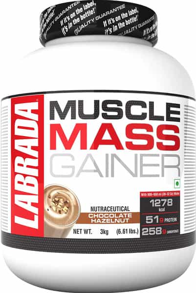 Labrada Muscle Mass Gainer - 6.6 Lbs (3Kg) (Chocolate Hazelnut)
