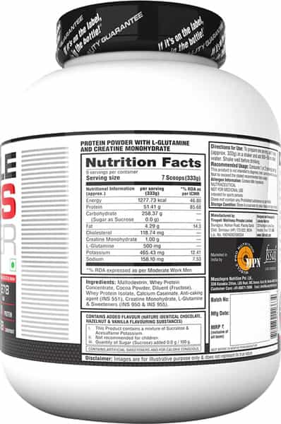 Labrada Muscle Mass Gainer - 6.6 Lbs (3Kg) (Chocolate Hazelnut)