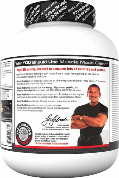 Labrada Muscle Mass Gainer - 6.6 Lbs (3Kg) (Chocolate Hazelnut)