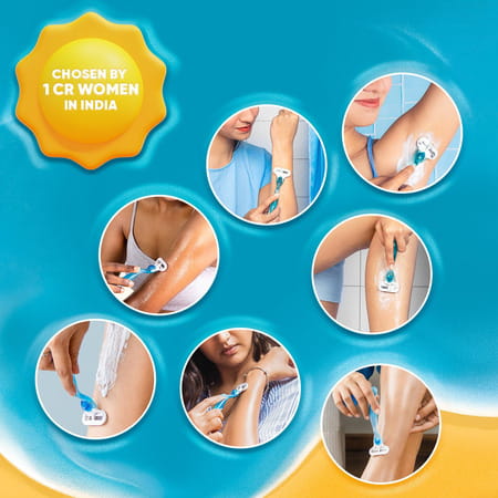 Gillette Venus Women Smooth Combo Pack | Razor Plus 3 Refills | Aloe Vera Smooth