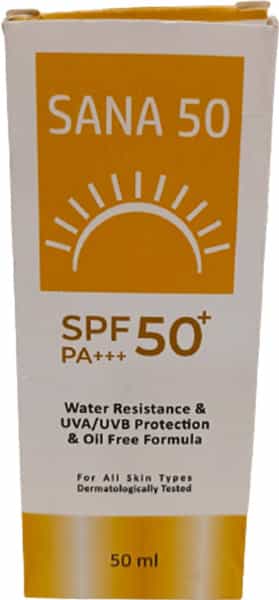 Sana 50 Spf 50+ Pa+++ Sunscreen 50 Ml