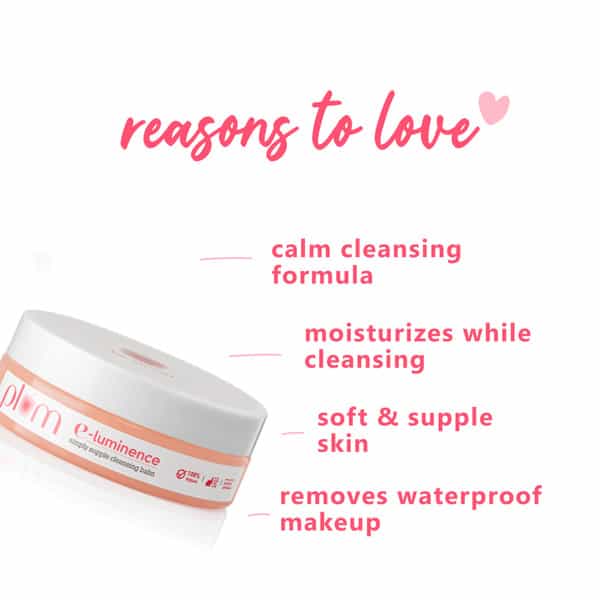 Plum E-Luminence Simply Supple Cleansing Balm- 90 Gm