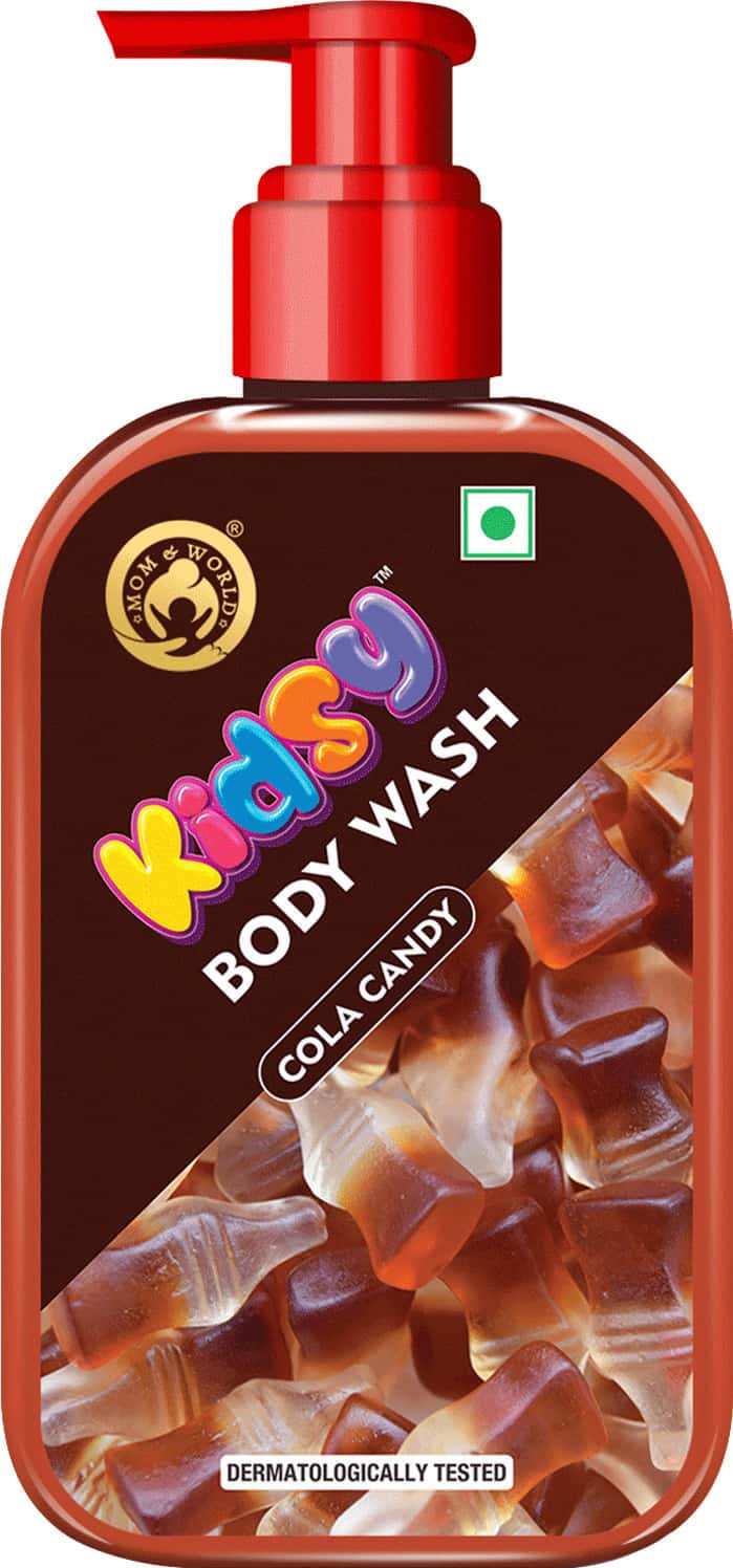 Mom & World Kidsy Cola Candy Body Wash No Tears No Sls For Kids Ph Balanced 240 Ml