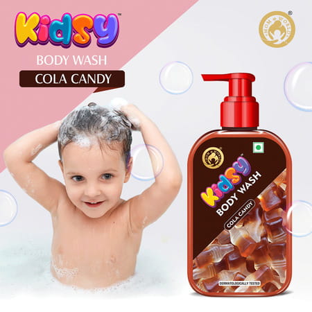 Mom & World Kidsy Cola Candy Body Wash No Tears No Sls For Kids Ph Balanced 240 Ml