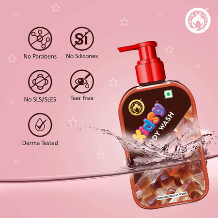 Mom & World Kidsy Cola Candy Body Wash No Tears No Sls For Kids Ph Balanced 240 Ml