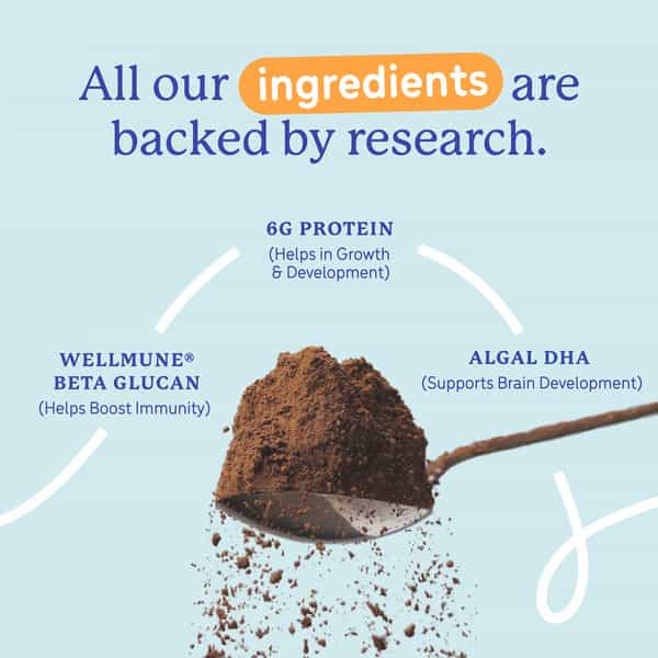 Gritzo Supermilk Growth (2-6Y Boy & Girl) | 6G Protein Powder (Double Chocolate | 400G)
