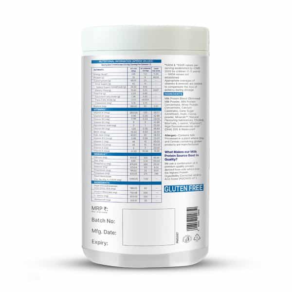 Gritzo Supermilk Growth (2-6Y Boy & Girl) | 6G Protein Powder (Double Chocolate | 400G)