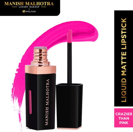 Manish Malhotra Beauty By Myglamm Liquid Matte Lipstick-Crazier Than Pink