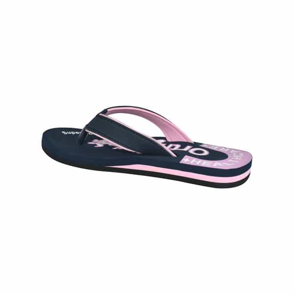 Ortho Cheer Women's Orthopedic And Diabetic Relief Super Soft Slipper | Navy Blue | Size - 4