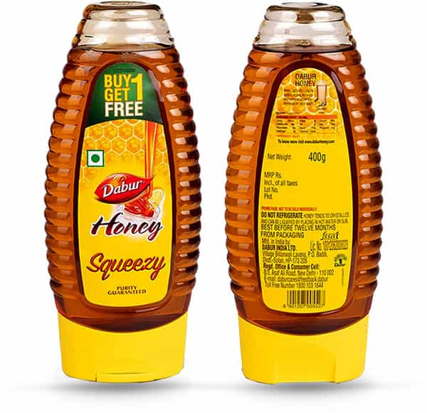 Dabur Honey Squeezy - 400 G (Buy 1 Get 1 Free)