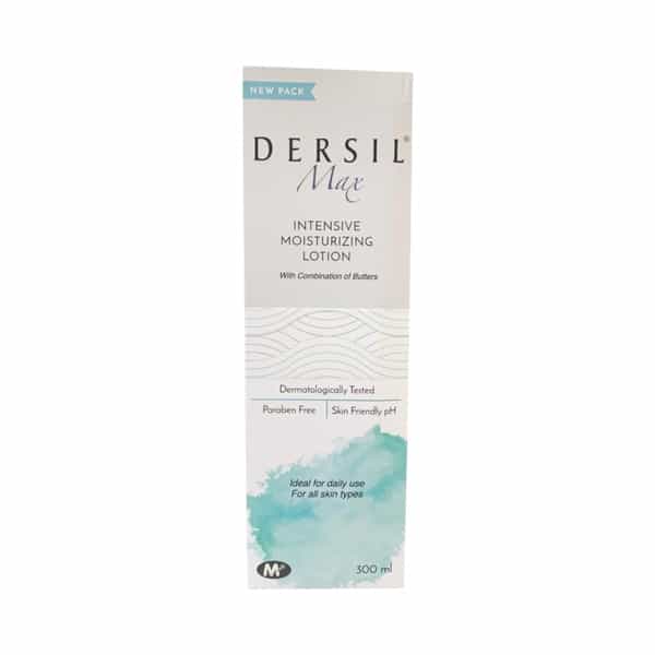 Dersil Max Intensive Moisturizing Lotion For All Skin Types 300Ml