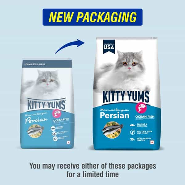 Kitty Yums Persian Adult Dry Cat Food | Ocean Fish | 7Kg Pack