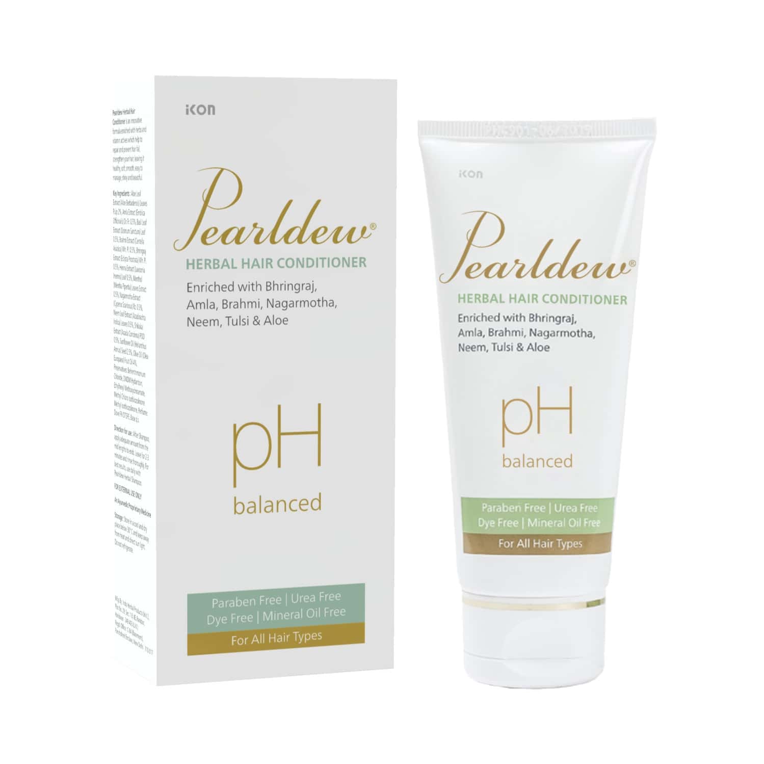 Pearldew Herbal Hair Conditioner 100 Ml | Bhringraj & Shikakai | Paraben Free (Pack Of 4)