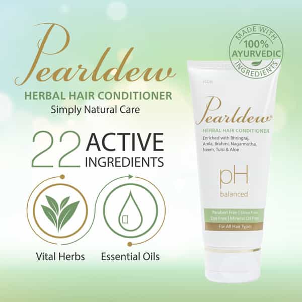 Pearldew Herbal Hair Conditioner 100 Ml | Bhringraj & Shikakai | Paraben Free (Pack Of 4)