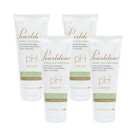 Pearldew Herbal Hair Conditioner 100 Ml | Bhringraj & Shikakai | Paraben Free (Pack Of 4)