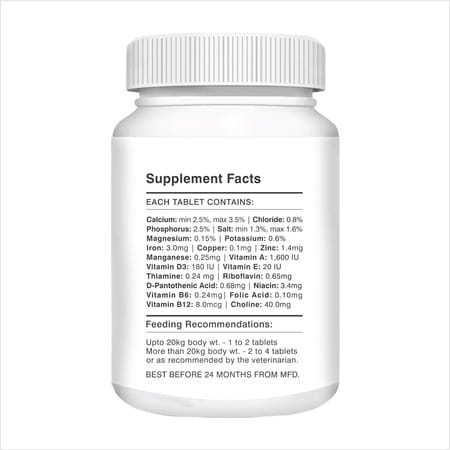 Drools Absolute Vitamin Tablet - Dog Supplement 110 Pieces