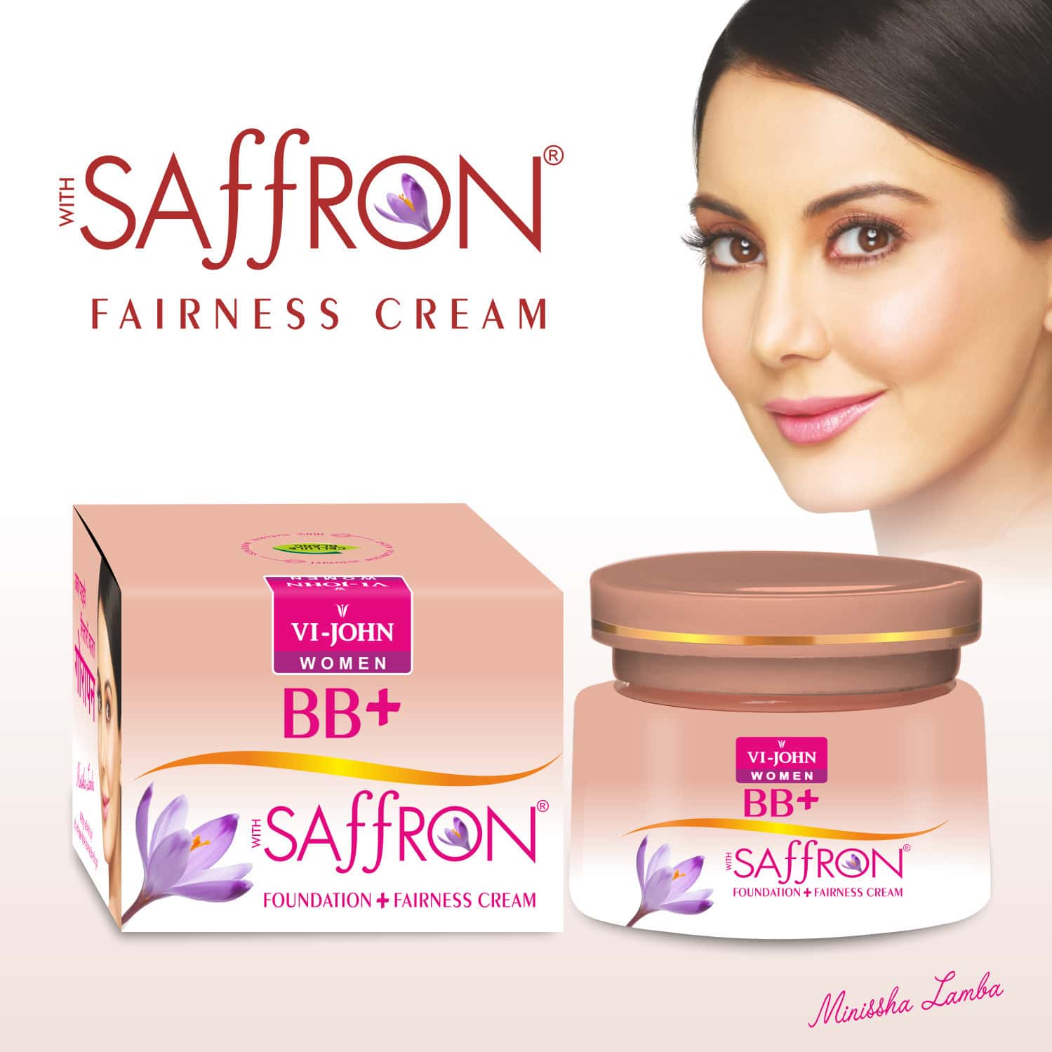 Buy VIJOHN WOMEN SAFFRON BB+ FAIRNESS CREAM WITH FOUNDATION 50G Online