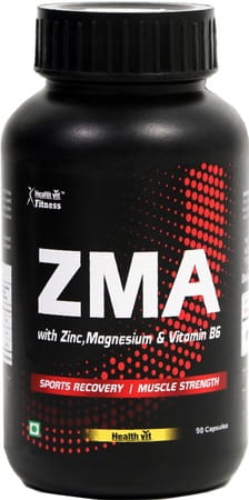 Healthvit Fitness Zma Multivitamin Capsules (Zinc Magnesium Vitamin B6) Bottle Of 90