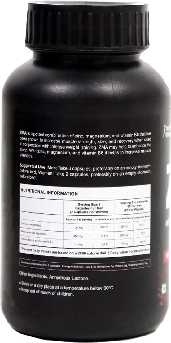 Buy HEALTHVIT FITNESS ZMA MULTIVITAMIN CAPSULES (ZINC MAGNESIUM VITAMIN