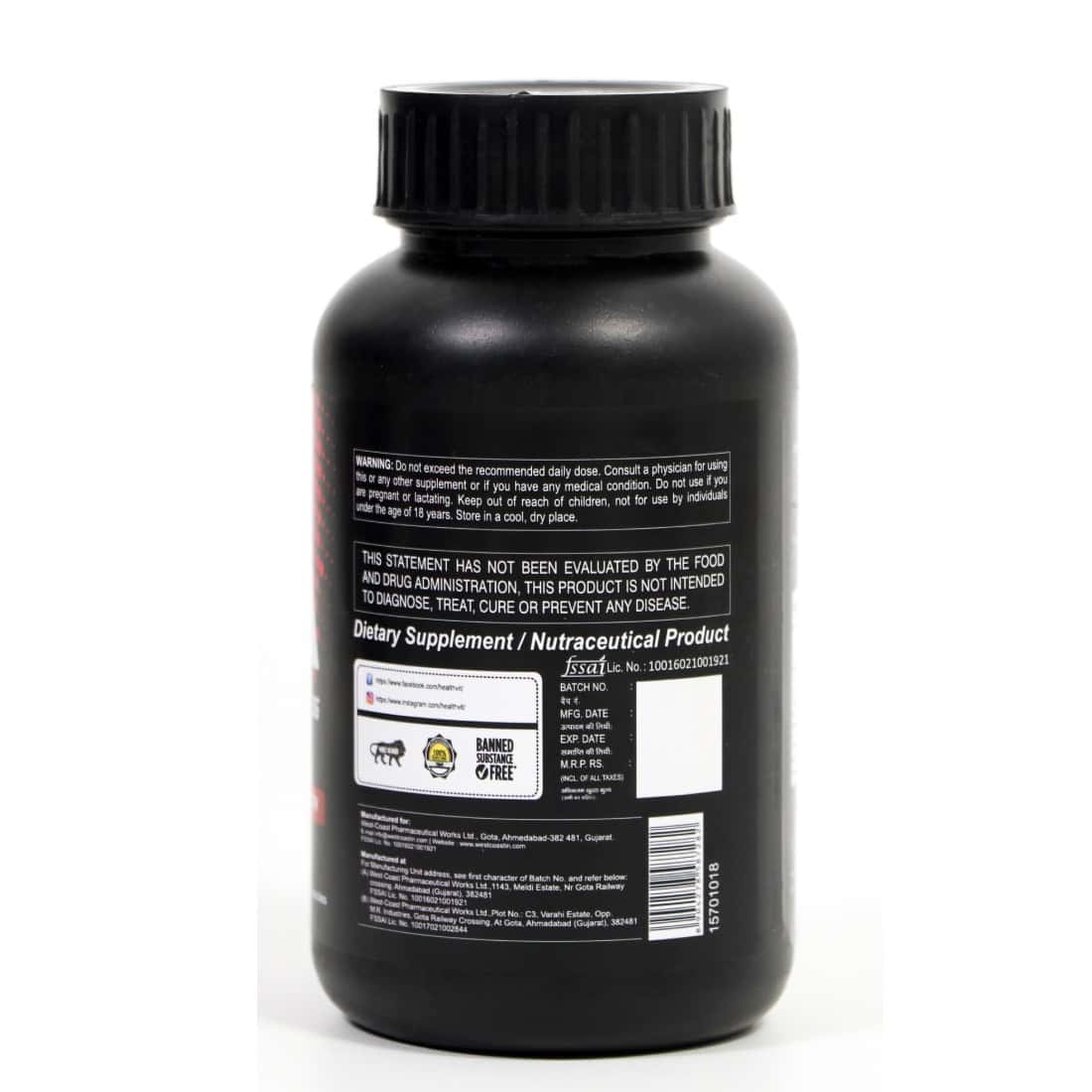 Buy Healthvit Fitness Zma Multivitamin Tablets (Zinc, Magnesium