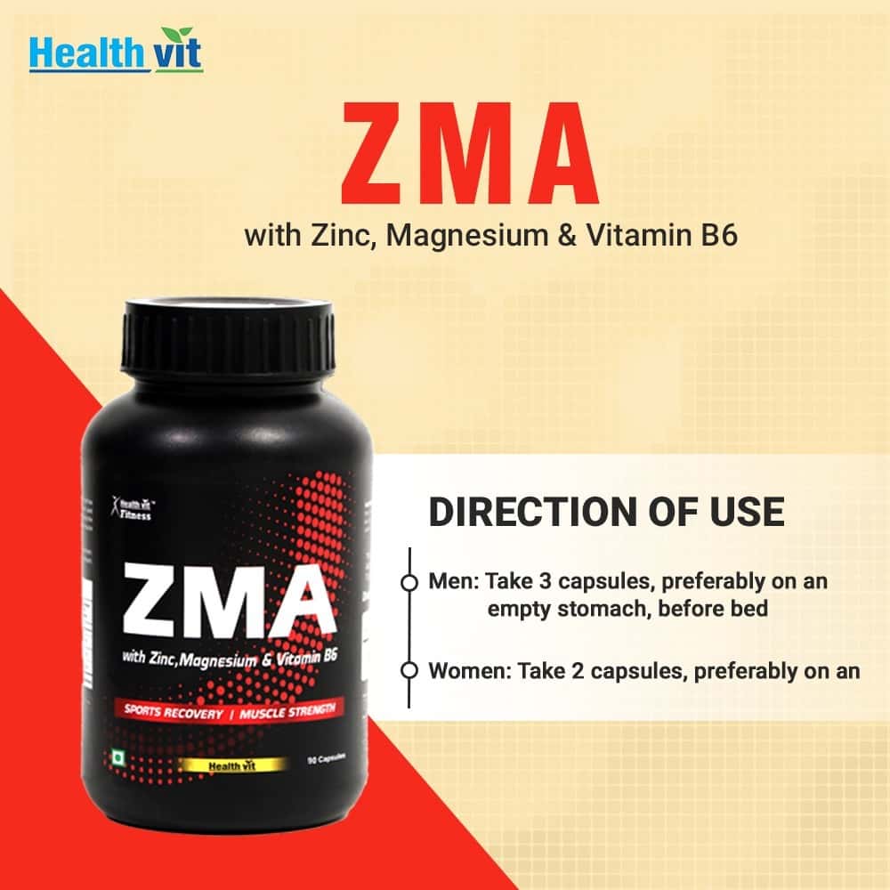 Buy Healthvit Fitness Zma Multivitamin Tablets (Zinc, Magnesium