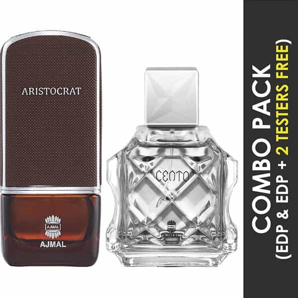 Ajmal Cento Eau De Parfum 100Ml Perfume For Men And Aristocrat Eau De Parfum 75Ml Perfume For Men