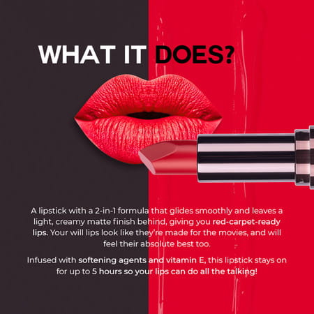 Colorbar Velvet Matte Lipstick- Shy Cherry