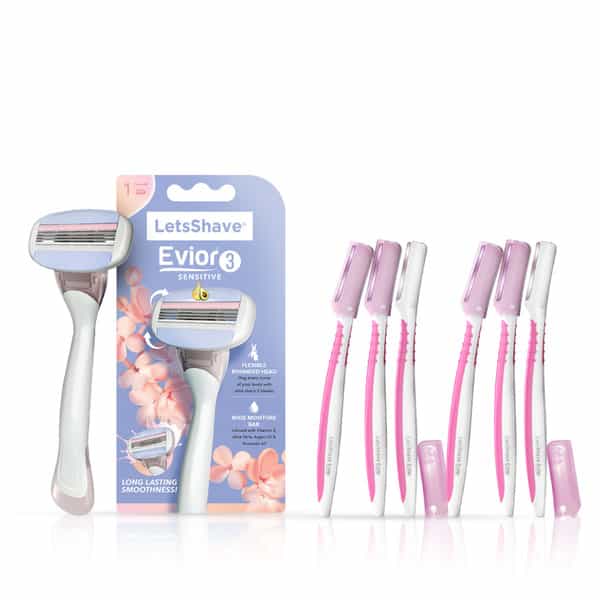 Letsshave Evior 3 Razor And Face Razor (Pack Of 3)