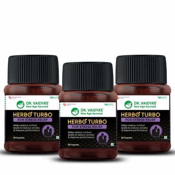 Dr. Vaidya's Herbo24turbo Made For Stress Relief(Pack Of 3)