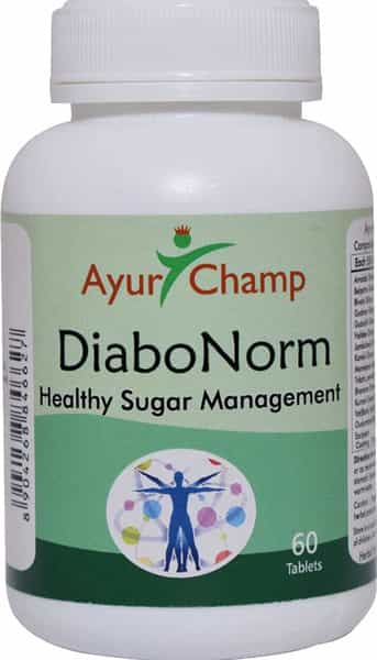Ayur Champ - Pack Of 2 -Diabo Norm | Healthy Sugar Management | Herbal Supplement | 60 Tablets