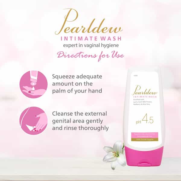 Pearldew Intimate Wash 100 Ml | With Aloe & Red Berry | Alcohol Free (Pack Of 2)