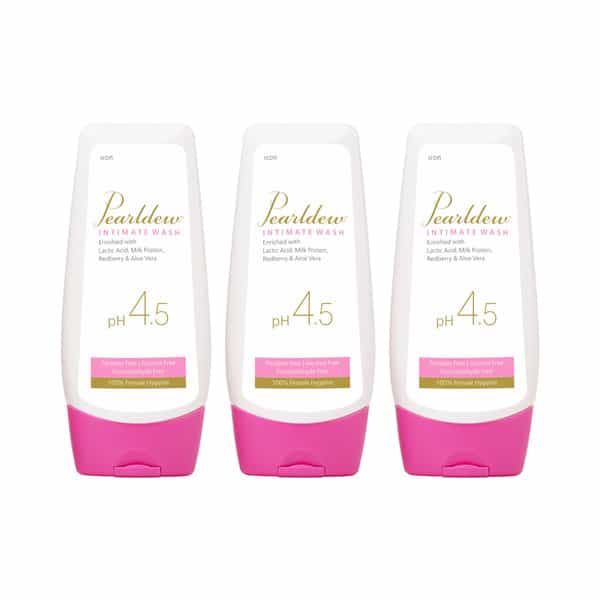 Pearldew Intimate Wash 100 Ml | With Aloe & Red Berry | Alcohol Free (Pack Of 2)
