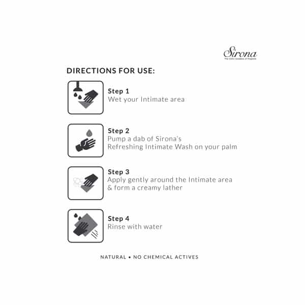 Sirona Natural Ph Balanced Intimate Wash With 5 Magical Herbs Help Reduce Odor Itching For All 60 Ml