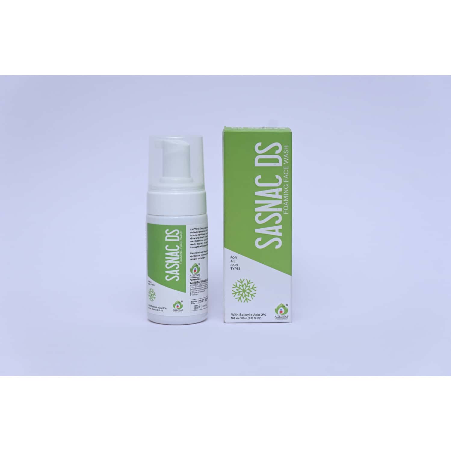 Agrosaf Sasnac Ds Foaming Face Wash - 100ml