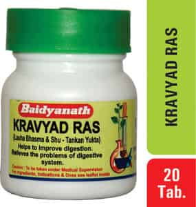 Baidyanath Asli Ayurved Kravyad Ras 20 Tablets (pack Of 3)