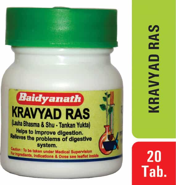 Baidyanath Asli Ayurved Kravyad Ras 20 Tablets (Pack Of 3)