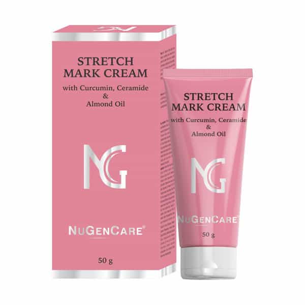 Nugencare Stretch Mark Removal Cream With Curcumin | Ceramide & Almond Oil 50 Gms Pack-1