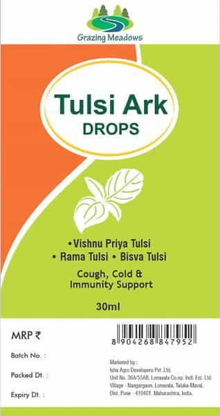 Grazing Meadows Tulsi Ark 30Ml | Panch Tulsi Ark Drops