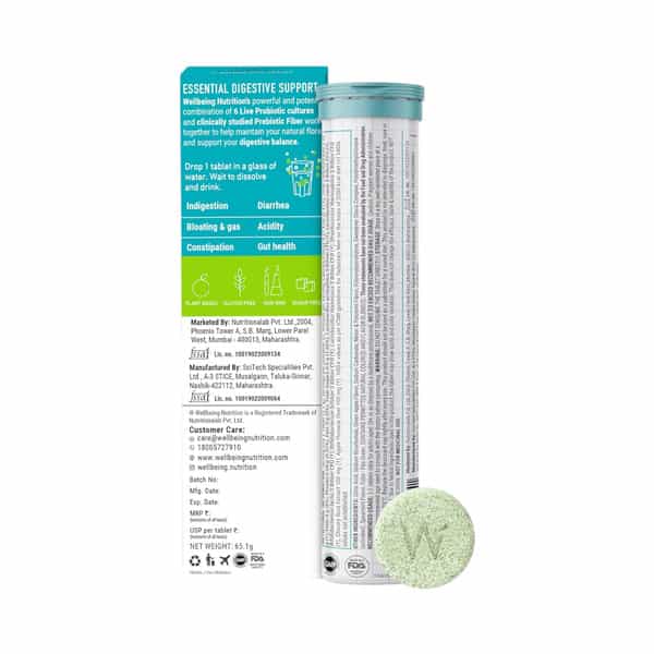 Wellbeing Nutrition Daily Probiotic+Prebiotic Plant Based 18 Billion Cfu 6 Strains Pack Of 4X21 Tab