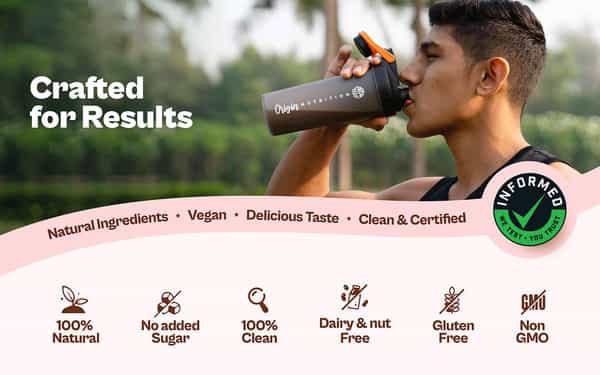 Origin Nutrition 100% Natural Vegan Plant Protein Powder (Chocolate Vanilla And Coffee Caramel)