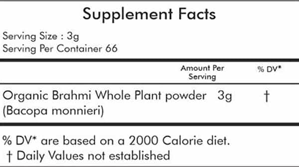 Naturz Ayurveda Organic Brahmi Powder 200 Gms (Pack Of 2)